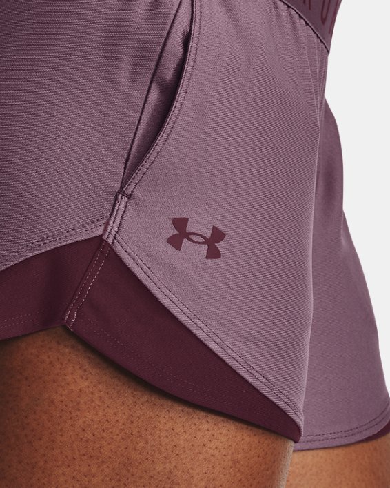 กางเกงขาสั้น UA Play Up Shorts 3.0 สำหรับผู้หญิง in Purple image number 3